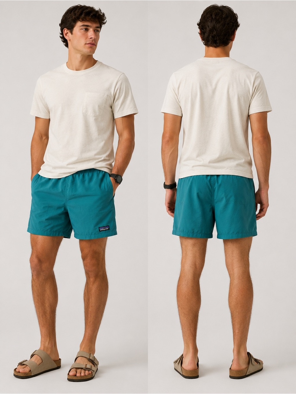 Patagonia Baggies Shorts Men’s Teal 6.5” Inseam Swim Outdoor Athletic